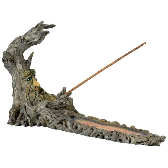Quarter view of this Tree Branch Incense Burner.