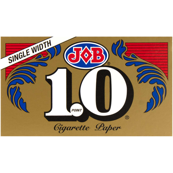 A single pack of Job 1.0 Gold Single Wide Rolling Paper.