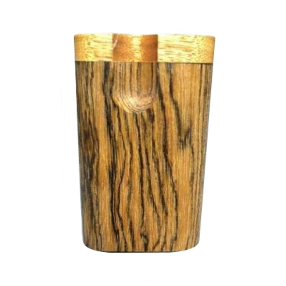 Bocote Wood Swivel Dugout, Small. Portable one-hitter dugout. Small-sized smoking kit. Artistic swivel top dugout. Travel-friendly small smoking set.