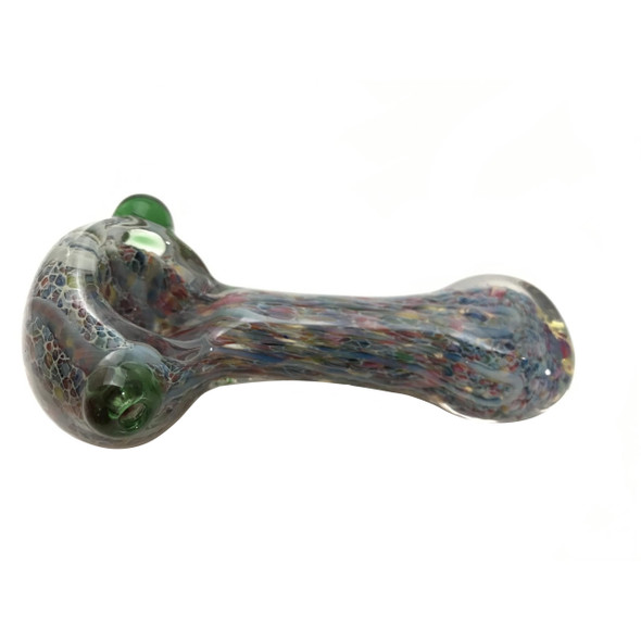 Fancy Marble Frit Pipe