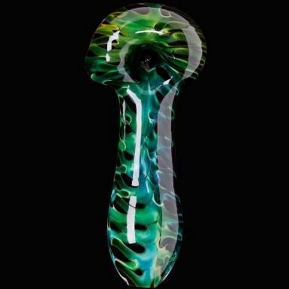 Chameleon Glass Onyx Hullabaloo Pipe