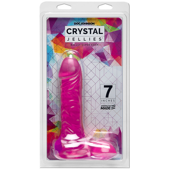 Doc Johnson's 7" Ballsy Super Cock packaged individually.