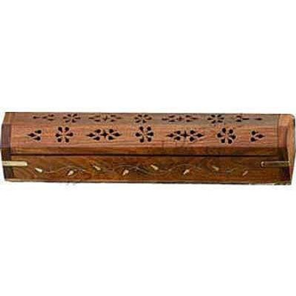  Wooden Incense Burner Box 11" 