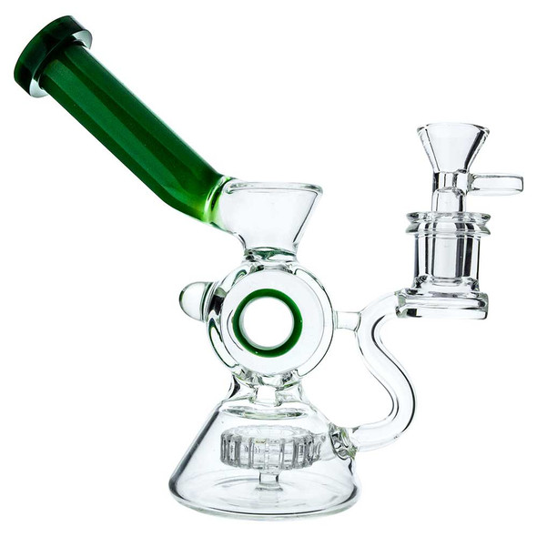 Buy Donut Banger Hanger side view, complete with a 14mm dry herb Funnel Bowl