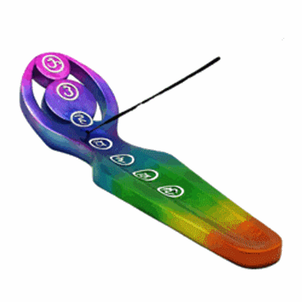 Chakra Colored Goddess Incense Burner