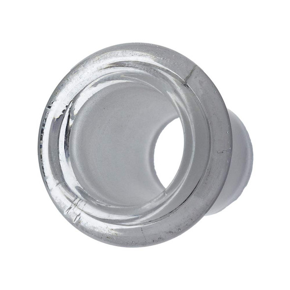 Change the joint size of your waterpipe, dab rig or tube with this flush fit converter plug from 19-18mm to 14mm.