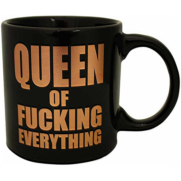 Queen of Fucking Everything Giant Mug novelty mug humor coffee mug adult coffee mug for sale.
