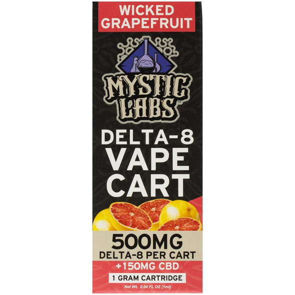 Mystic Labs Wicked Grapefruit 500 mg Delta-8 Vape Cartridge