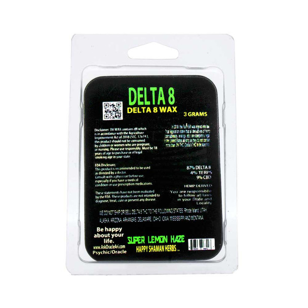 Happy Shaman 3 Gram Super Lemon Haze Delta 8 Wax