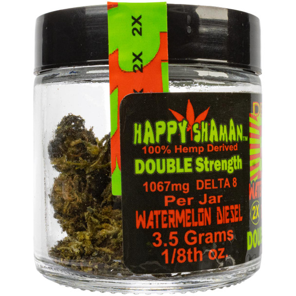 Happy Shaman 3.5 Gram Watermelon Diesel Double Strength Delta 8 Flower