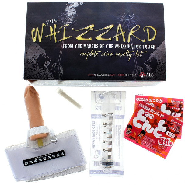 The Whizzard White with all of its included accessories.