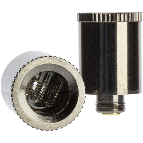 The 2 triple quartz coil atomizers included with the Loov.