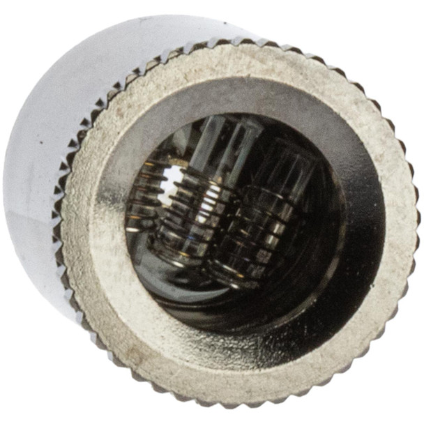 A view inside at the triple quartz coils.