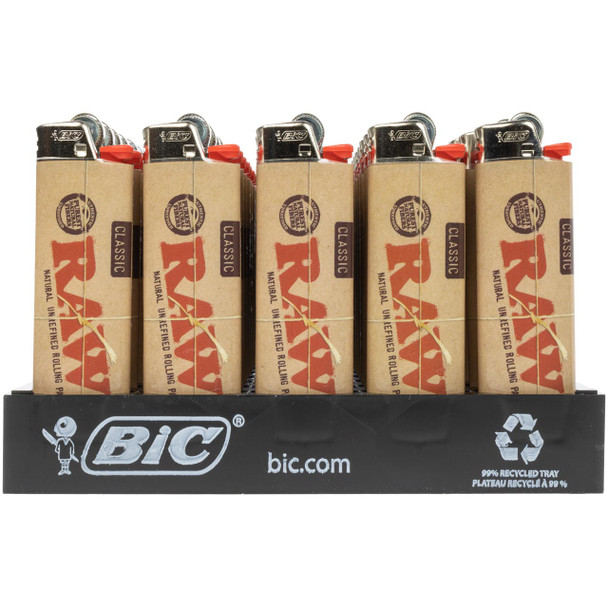 RAW Classic BIC Lighters Side View