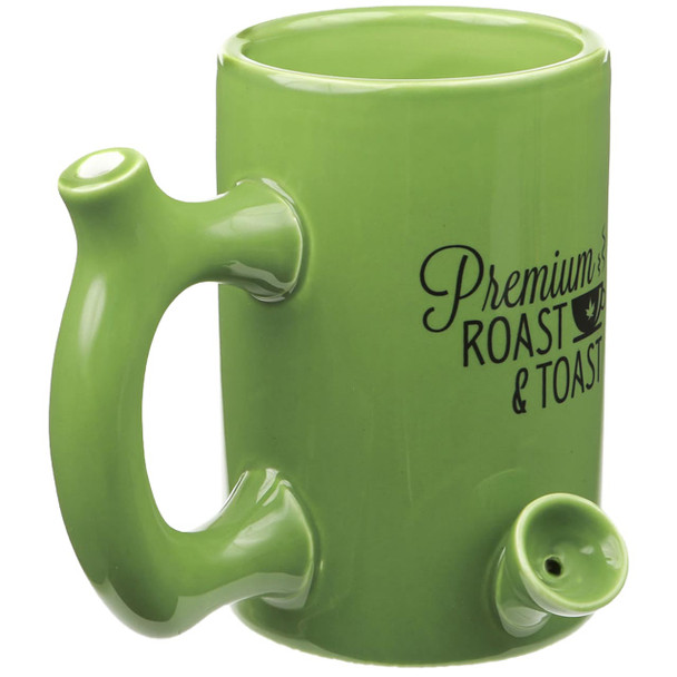 Premium Roast & Toast Mug Pipe angled image.