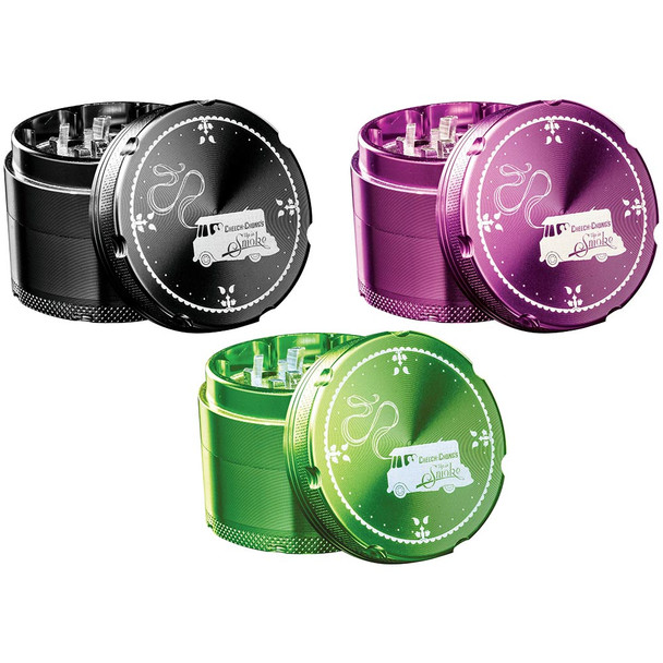  Cheech & Chong 50mm 4 Part Grinder, Assorted Colors 
