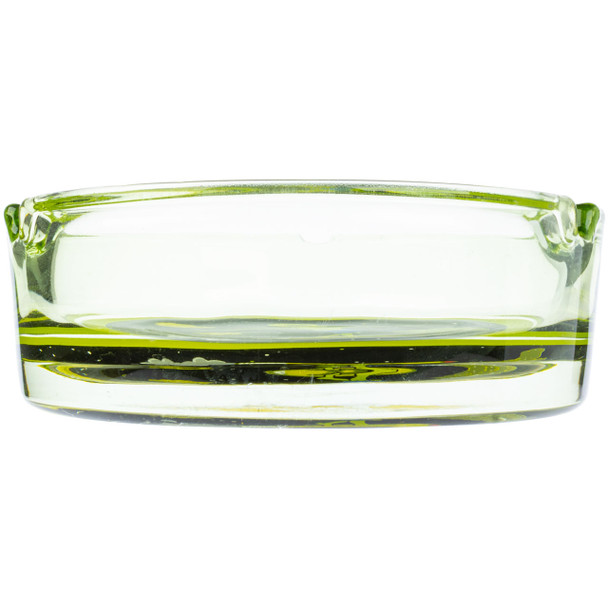 Alien Surfer Large Glass Ashtray Side View
