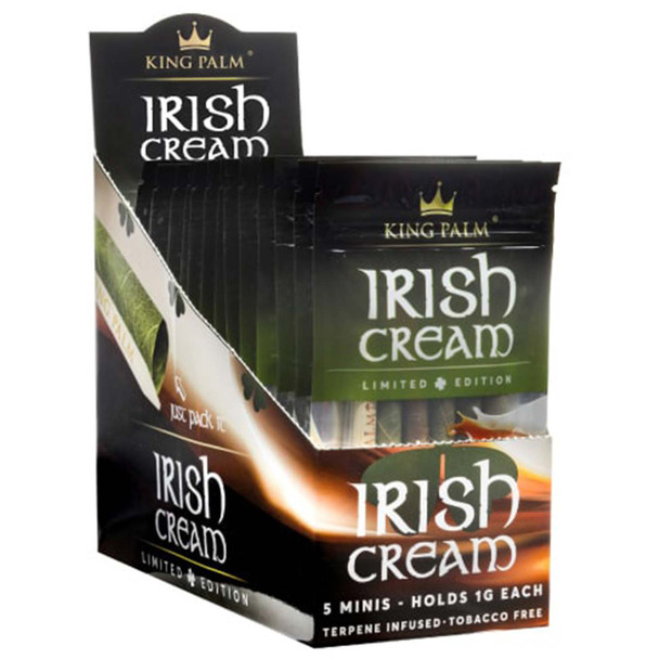 King Palm Irish Cream Mini Rolls, 5-Pack Wholesale Box Display