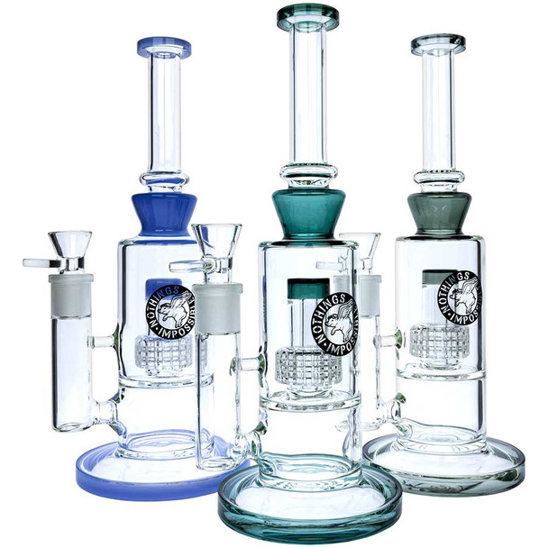 Flying Pig 11.5" Matrix Perc Straight Bong