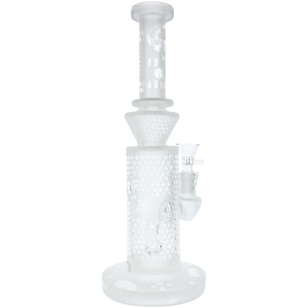 Lookah 10.5" Frosted Hive Glass Bong