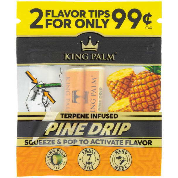  King Palm Pine Drip Flavored Filter Tip, 2-Pack 