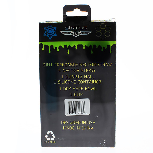 Stratus 2 in 1 Freezable Nectar Collector and Pipe Back Package