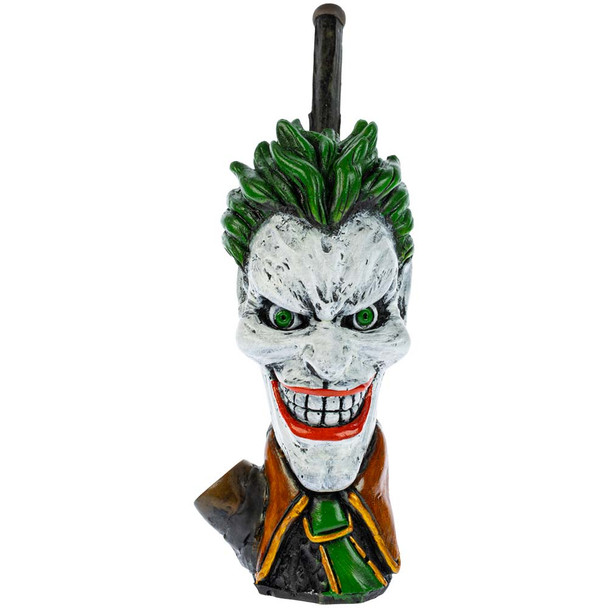 Front view of a Green Hair Clown Pipe.