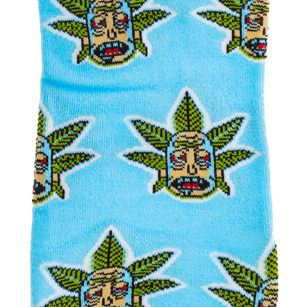 Detailed view of the pattern on Blazed crew socks.