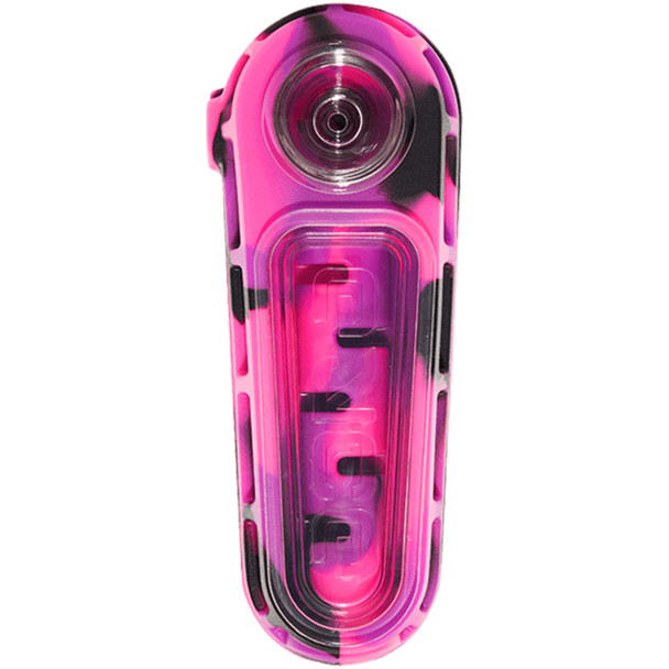 Eyce Glacier Spoon Pipe in pink color. Best freezable silicone spoon pipe for smoother hits.