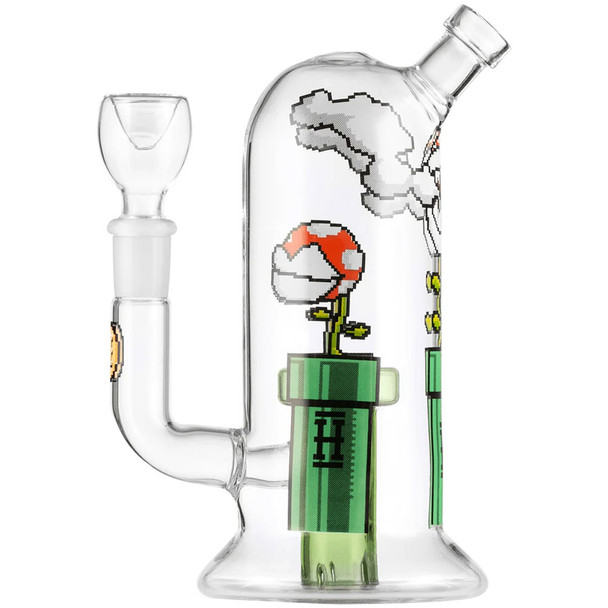 HEMPER 7" Gaming Flower Bong Piranha Plants glass bong