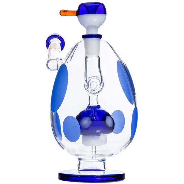 HEMPER 9" XL Spotted Egg Bong, Blue