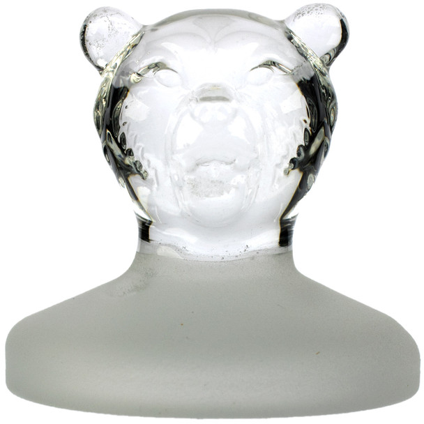 Front view of this Bear Quartz Saucer Spinner Carb Cap.