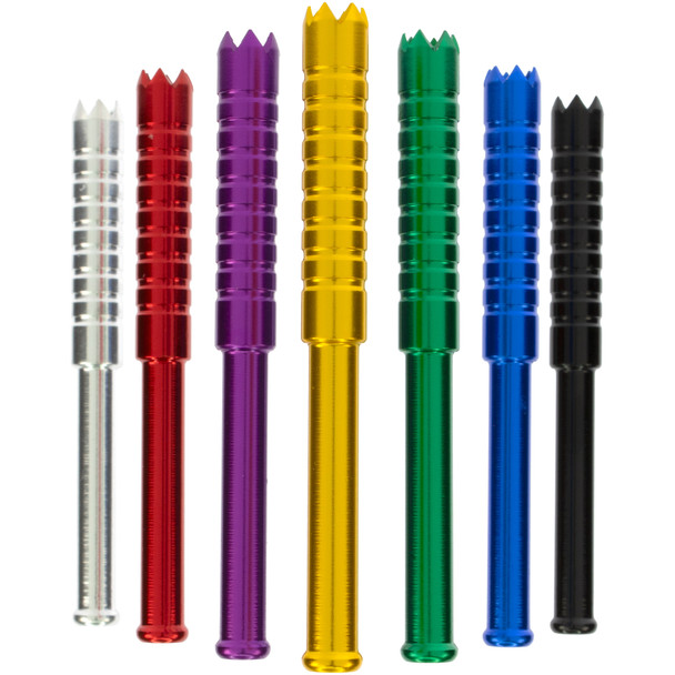 3″ Anodized Metal Piranha Bat – Durable One-Hitter Pipe for Dugouts – Assorted Colors