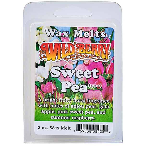 A single pack of Sweet Pea Wax Melt.