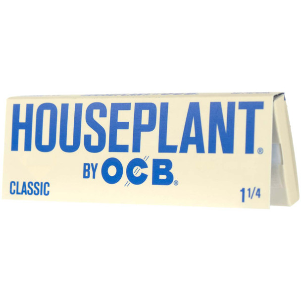 A pack of Houseplant Classic Rolling Papers at a quarter angle.