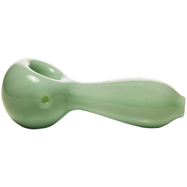 GRAV Large Spoon Glass Hand Pipe - Mint Green.