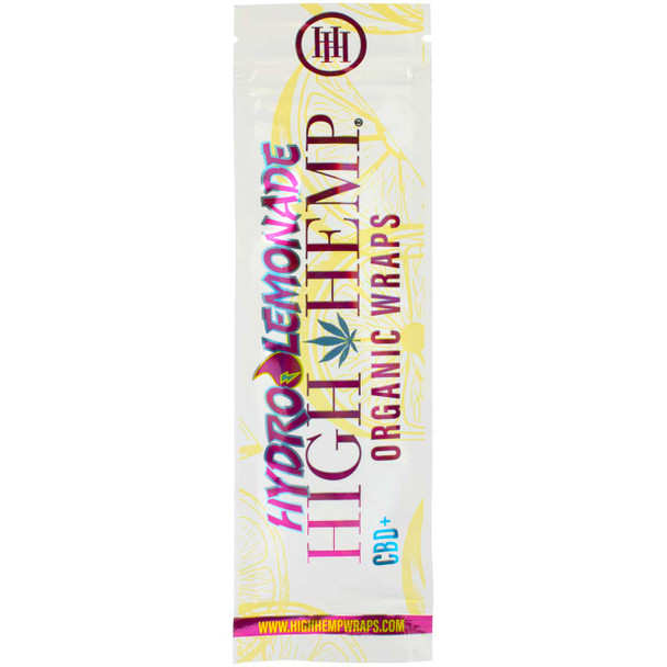 A sealed pack of High Hemp Hydro Lemonade Organic Wraps Lowest Price Online Rolling Papers