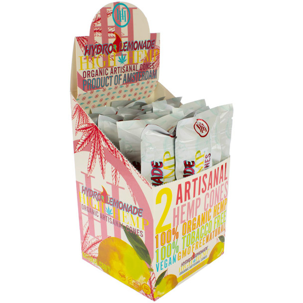 High Hemp Wrap Cones - Hydro Lemonade box for sale wholesale rolling papers flavored