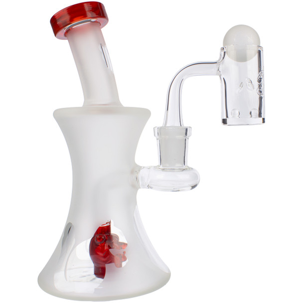Bear Quartz x Wild Life Arc Dab Rig - Red