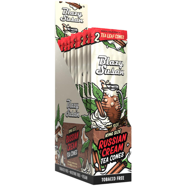 Blazy Susan King Size Russian Cream Tea Leaf Cones - 2-Count
