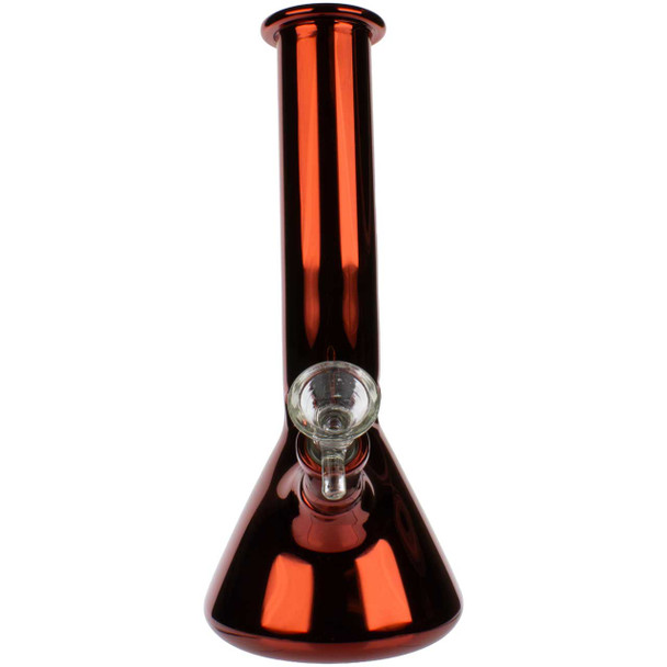 Headway 8" Glass Lazy Boy Beaker Bong – Metallic Red front
