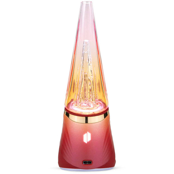 Puffco Peak Pro 3DXL Daybreak back with lit button and glass. Puffco Peak Pro 3DXL upgrade at low prices.