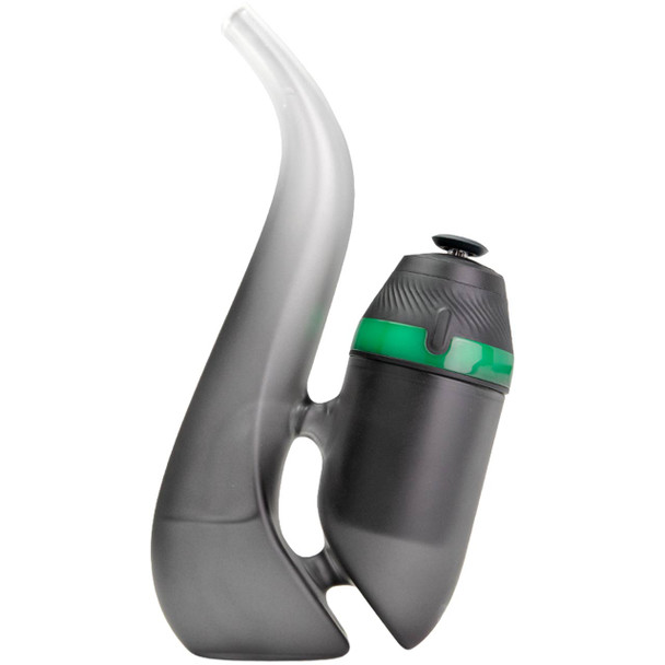 Puffco Proxy Bub Onyx bubbler attachment with matching Onyx Proxy base unit (sold separately) installed for smooth water filtration