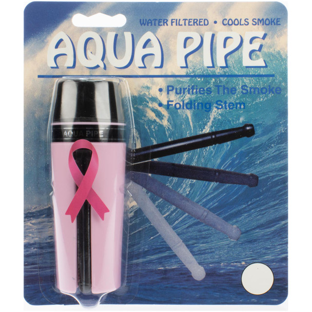 Pink Aqua Pipe in retail packaging – Breast Cancer Awareness Edition