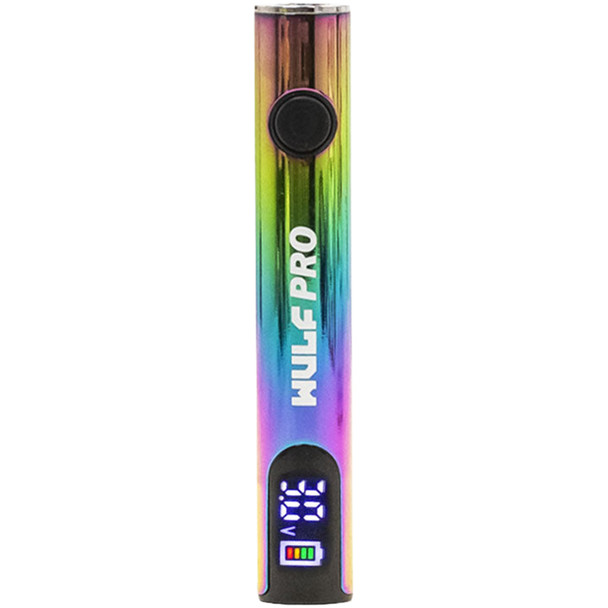 Wulf Mods Pro 510 Voltage Battery – Adjustable Voltage OLED Vape Pen for 510 Cartridges, Assorted Colors