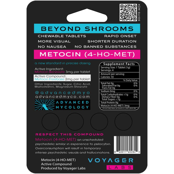 XÜM Starter Pack – 4-Tab Chewable Shroom Experience (Metocin 4-HO-MET)