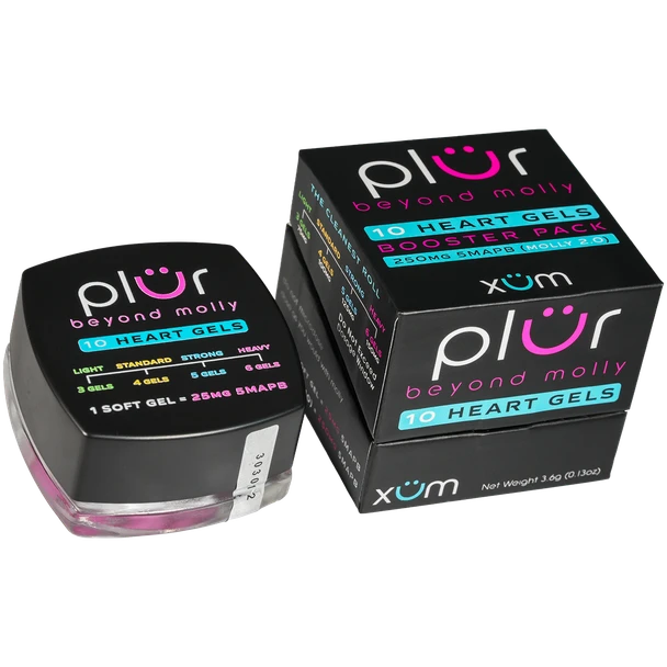 PLÜR Booster Pack - 10 Booster Soft Gels with box packaging