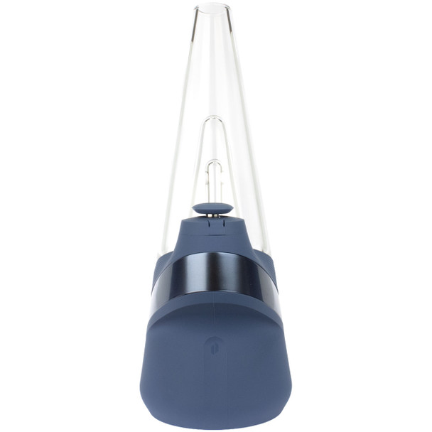 Front view of the Puffco Peak Sapphire smart e-rig.