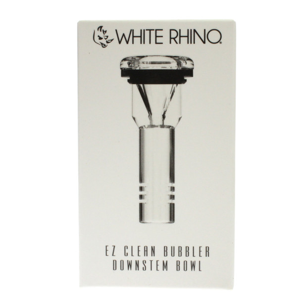 White Rhino replacement part bowl downstem for the ez clean bubbler hand pipe edition 2 V6 front of box