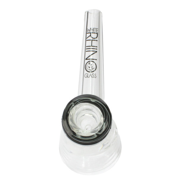 White Rhino EZ Clean Glass Bubbler Hand Pipe Edition 2 V6 top view